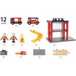 Train - Fire Station - Brio Wooden Railway 33833